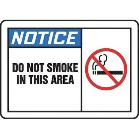 Accuform OSHA NOTICE SAFETY SIGN SMOKING MSMK825XL MSMK825XL